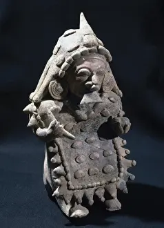 The Ancient Jama-Coaque Culture. Ecuador. Male figure. Priva