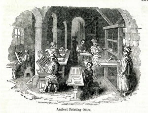 Printers Collection: Ancient printing office