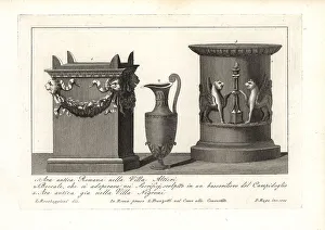 Chimera Prints: Ancient Roman altars and pitcher used in sacrifices