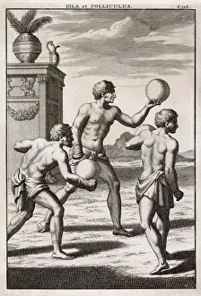 Loin Cloth Prints: Ancient Roman athletes playing handball