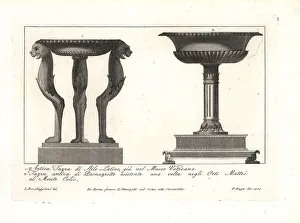 Vatican Museum Prints: Ancient Roman cups or Tazza