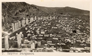 Amid Gallery: Ancient ruins, Upper Gymnasium in Pergamon (Bergama), Turkey