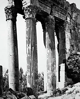 Ancient Temple site, Baalbec, Lebanon, Victorian period