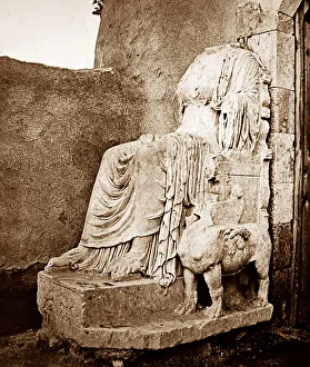 Ancient Temple site, Baalbec, Lebanon, Victorian period