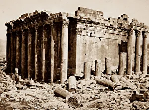 Ancient Temple site, Baalbec, Lebanon, Victorian period