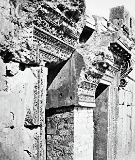 Ancient Temple site, Baalbec, Lebanon, Victorian period