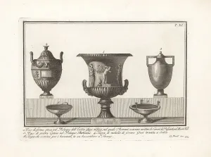 Bas Relief Prints: Ancient vases and plates