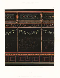 Ernst Wasmuth Prints: Ancient wall painting from the early imperial era, Rome