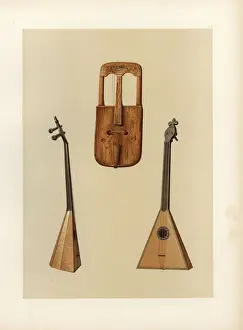 Williamgibb Prints: Ancient Welsh crwth and Russian balalaika or