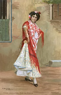 Sevilla Collection: Andalucian Dancer - Seville (Sevilla), Spain