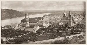 Farmhouse Prints: Andernach on the River Rhine, Germany