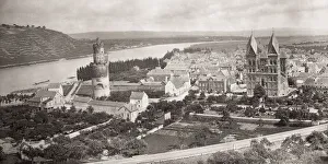 Andernach on the River Rhine, Germany, Woodburytype