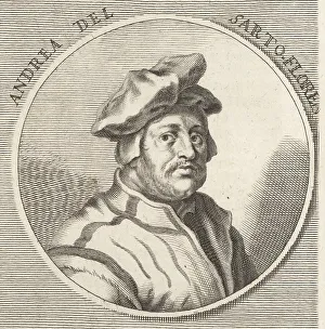 Philipp Kilian Prints: Andrea del Sarto, Italian painter from Florence, 1486-1530