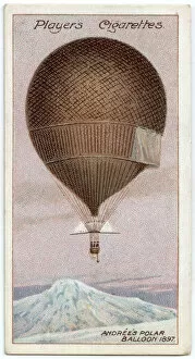 Aigle Collection: Andrees balloon L Aigle in which he and two companions propose to fly