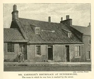Humble Prints: Andrew Carnegie, birthplace at Dunfermline, Scotland