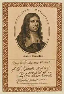Auto Graph Prints: Andrew Marvell