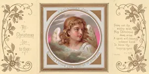 Angel on a Christmas card