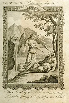 Commanding Collection: Angel commanding Hagar to return to Sarah