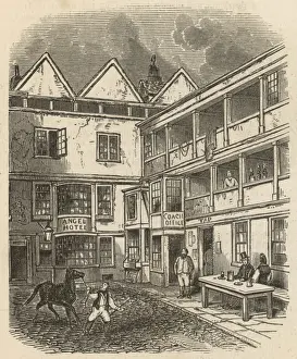 Coaching Prints: The Angel Inn, St Clements 1849