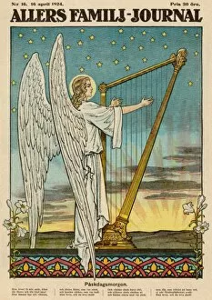 Harp Collection: Angel Playing Harp