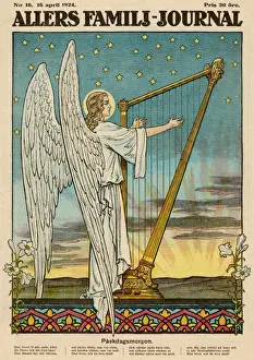 Angel Playing Harp
