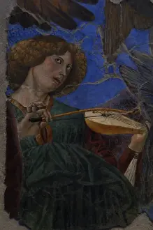 Fresco Prints: Angel playing a violin, c. 1480. Melozzo da Forli (1438-1494