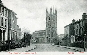 Angel Road and St. John's Church. Brixton, South London