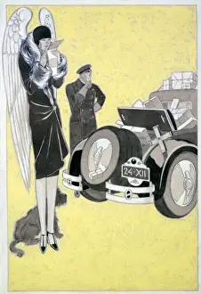 Angel Shops with Car