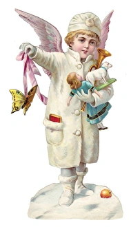 Girl Carries Presents
