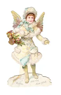 Quilted Prints: Angel on a Victorian New Year scrap