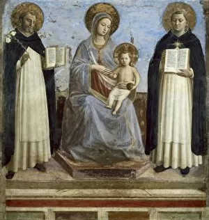 Fresco Collection: ANGELICO, Fra (1387-1455). The Virgin and Child