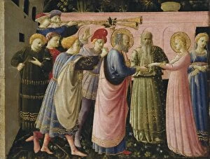 Santa Collection: ANGELICO, Fra. The Annunciation Altarpiece