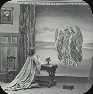 Coming Prints: Three angels answer the prayers of the mysterious woman