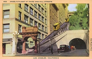 Images Dated 4th July 2017: Angels Flight cable railway, Los Angeles, California, USA