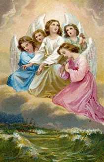 Aground Gallery: Angels over Stormy Sea