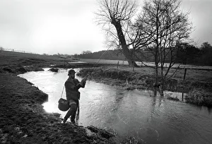 Images Dated 26th March 2019: Angler near Waltons Cottage, Stafford
