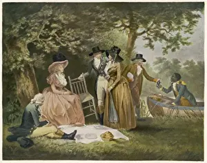 Morland Prints: Anglers` Repast / Morland