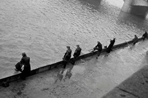 Seine Collection: Anglers on the River Seine, Paris