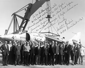 P1127 Prints: Anglo-American Conference group in front of a P1127