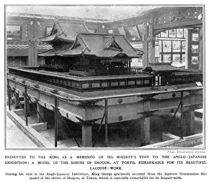 Mausoleum Prints: Anglo-Japanese exhibition, Taitokuin Mausoleum model