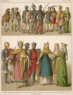 Veils Prints: Anglo-Norman Dress C11Th