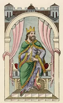 Nobleman Prints: An Anglo-Norman nobleman in his state dress Date: 11th century