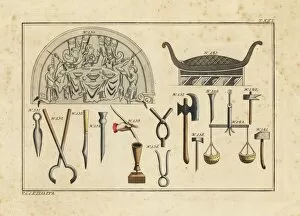 Anglosaxon Gallery: Anglo Saxon banquet and tools