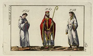 Tunic Prints: Anglo Saxon bishop and monks