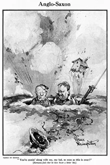 Capture Collection: Anglo-Saxon by Bruce Bairnsfather, WW1 cartoon