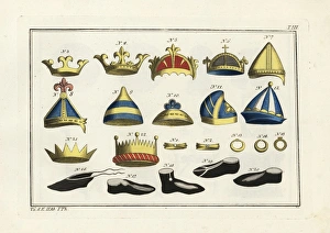 Anglosaxon Gallery: Anglo Saxon crowns, hats, helmets, and accessories