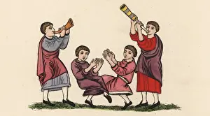 Anglo-Saxon gleemen performers