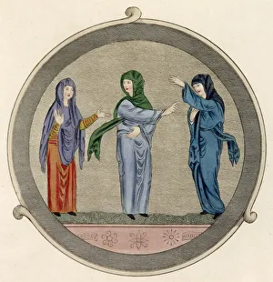 Girdle Gallery: Anglo-Saxon women wearing long tunics & super-tunics or rocs