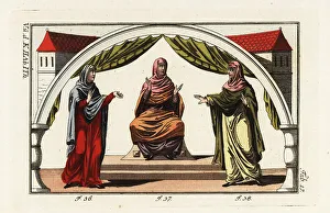 Robert Spallart Prints: Anglo Saxon women's dress