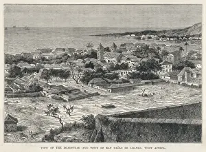 Roadstead Prints: Angola / Luanda C1875